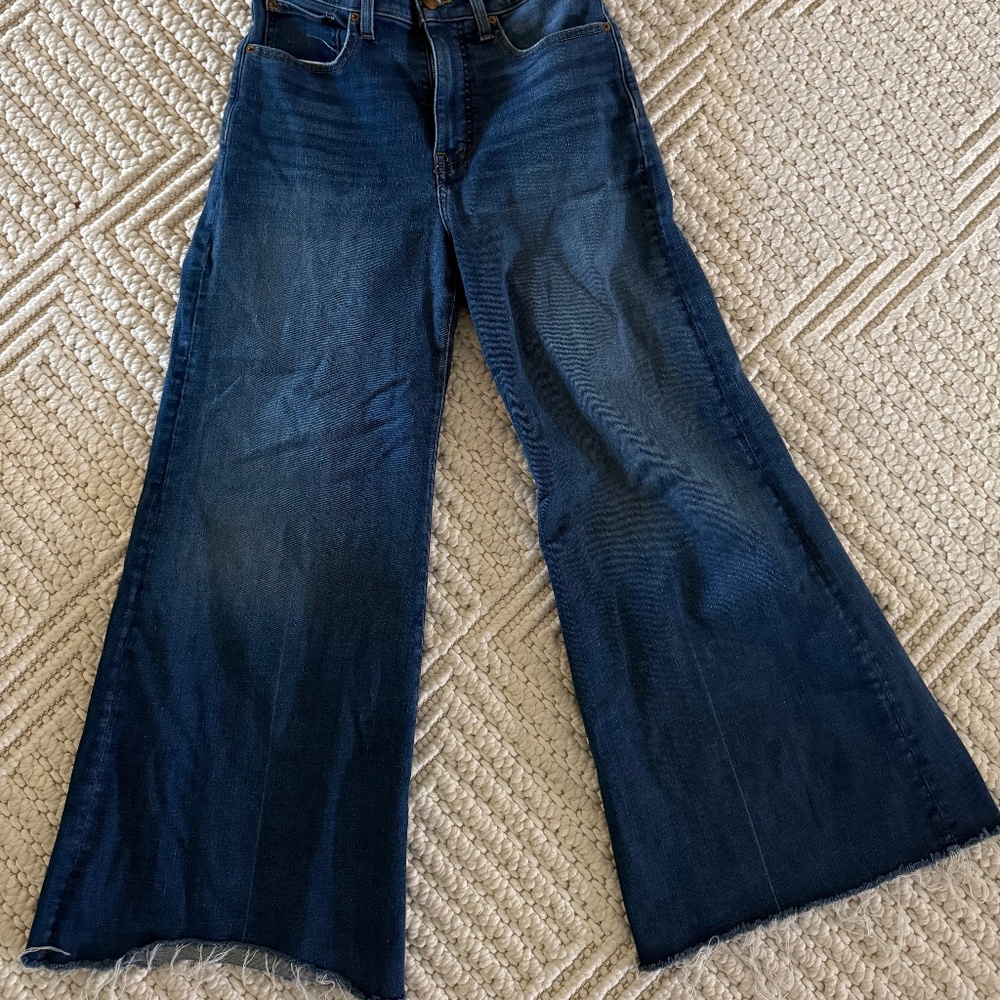 Madewell Flared Wide-Leg Crop Jeans